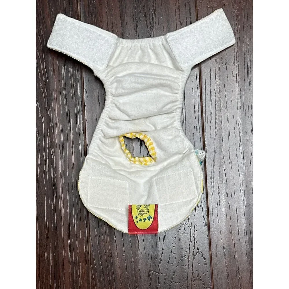 Mdx’s Yellow, Blue, Pink Dog Diaper Size X-S